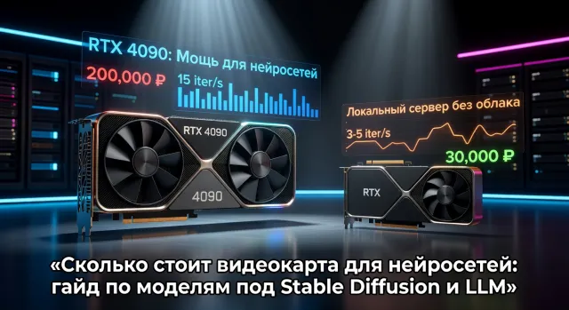 Сколько стоит видеокарта для нейросетей: гайд по моделям под Stable Diffusion и LLM