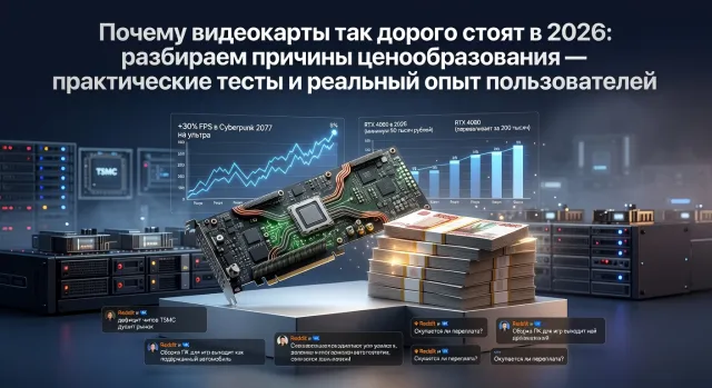 Почему видеокарты так дорого стоят в 2026: разбираем причины ценообразования — практические тесты и реальный опыт пользователей